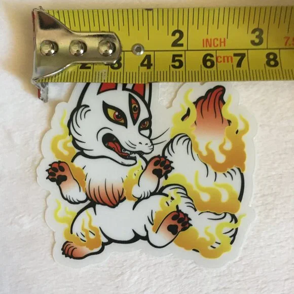 5/$25 Retro Kitsune Sticker - Picture 4 of 4